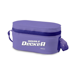 MILTON Double Decker | Microwave Safe 3-Container Lunch Box | Dishwasher Safe | Leak Proof | BPA Free