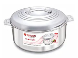Nirlon Stainless Steel Insulated Hot Pot 1500ml (Moonlight Casserole)
