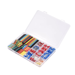 660+pcs Heat Shrink & Crimp Terminal Combo Kit – Sleeves(328) + Connectors(335+)