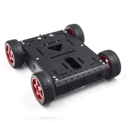 Metal Tank Robot Smart Car Chassis Kit (Black)