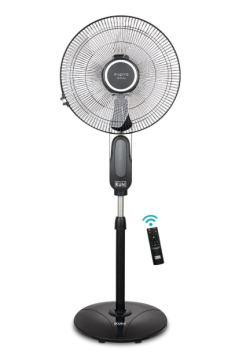 KUHL Inspira P1 | 400mm | BLDC Pedestal Fan with Remote | 5 wings | Touch Screen Control Panel | Height Adjustment | Tilt Mechanism, Swivel Function | Low Noise | Black