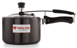 Nirlon Induction and Gas Compatible Classic Hard Anodised Inner Lid Pressure Cooker 3L