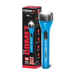 Eveready  DL 46 COMET 1W Big Head Torch | Powerful Beam & Durable Plastic Body | 3xAA Powered
