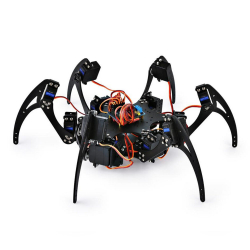 DIY 18DOF Aluminum Hexapod Spider Six 3DOF Legs Robot Kit with 32CH Controller