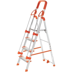 Pro Home Aliminium Ladder with Railing 4 Step