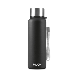 Milton Brim SS Bottle 1000 | 875ml, Dishwasher Safe, Leak Proof | Stainless Steel with String