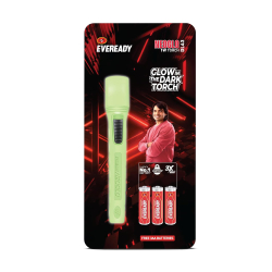 Eveready DL 43 NEOGLO 1W Glow-in-the-Dark Torch with Free Batteries & Ergonomic Grip