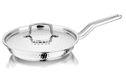 NIRLON  Triply Hammered Stainless Steel Fry Pan 22cm