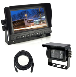AUSHA 7 inch Car Rear Camera with 18 Led Night Vision with 15 Meter Video Cable