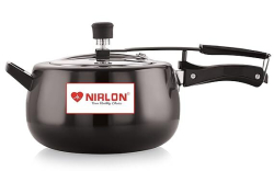Nirlon Induction and Gas Compatible Celebration Hard Anodised Inner Lid Pressure Cooker 5L