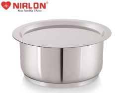 Nirlon Stainless Steel Impact Bonded  Bottom Tope/Patila 20cm