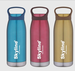 Skyline Double Wall Stainless Steel Water Bottle 1000ml - Insulated Hot & Cold Flask