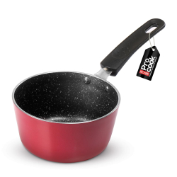 MILTON Granito Non-Induction Sauce Pan 14 CM | Small Granite Coated Pan | PFOA Free | Metal Spoon Friendly