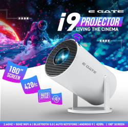 E Gate i9 Android Smart Projector, 2X Brighter 2100 Lum..