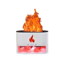 AUSHA SALT HUMIDFIER (Aroma Diffuser & Humidifier with Flame Light & Himalayan Salt Therapy)