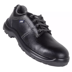 Allen Cooper Steel Toe Safety Shoes Low Ankle PU Sole Size 10 UK/India Black, AC-1285