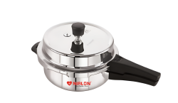 Nirlon Sandwich Bottom Induction Base Outer Lid Stainless Steel Pressure Cooker 2lt