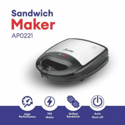 Junto Sandwich Toaster | 2-Slice Compact Grill for Perfect Toast & Snacks