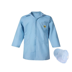 ESD appron/Cap blue