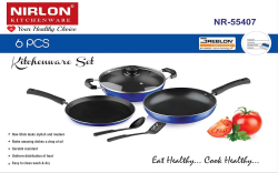 Nirlon Non Stick Aluminium 6 Pieces cookware Set
