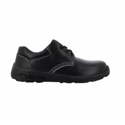 Safety Jogger FITSTAR 200 J Steel Toe Safety Shoes Low Ankle PU Sole Black Leather for Industrial Use, Size 05 UK/India