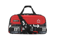 uppercase JFK 55 Cm Duffle Bag | 44 LTS |Dust Resistant Travel Polyester Duffle Bag | Spacious Main Compartment| Adjustable Shoulder Strap | Sustainable Duffle Bags for Women & Men|(Red)
