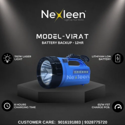 Nexleen VIRAT 110W Torch - 2KM Laser Beam, 8000mAh Battery
