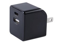 WALL CHARGER DUAL PORT PD3.0 AND QC3.0 - Black