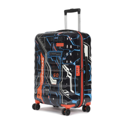 Uppercase Cyberpunk 66cm Medium Trolley | Printed Polycarbonate Hardshell with 8 Inline Wheels