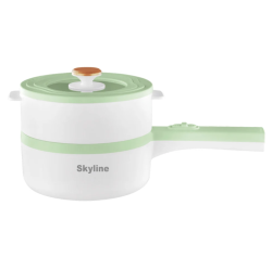 Multifunction Electric Pan with Steamer Attachment