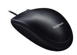 Logitech M90 Wired USB Mouse – 1000 DPI Optical Tracking (Black)