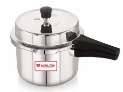 Nirlon Induction Base Tri-Ply Outer Deep Lid Pressure Cooker 5lt