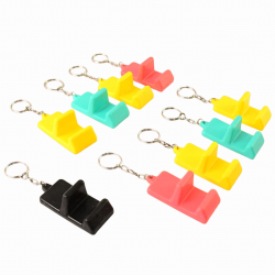 Plastic 2-in-1 Mobile Stand Keychain (9 Pc)