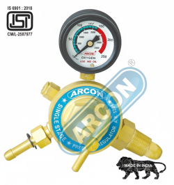 Arcon Single Gauge Single Stage Oxygen Pressure Regulator - Model (A-1OX)
