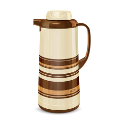 Milton Brew 1900 – Inner Glass Insulated Flask (1.9 Litre | Brown)