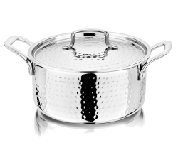 NIRLON  Triply Hammered Stainless Steel Casserole 22cm