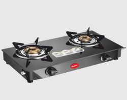 Skyline 2-Burner LPG Gas Stove with Premium Brass Burners & Sleek Design