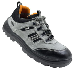 Allen Cooper Special Edition Steel Toe Safety Shoes Low Ankle PU Sole Size 7 India Grey, AC-1156