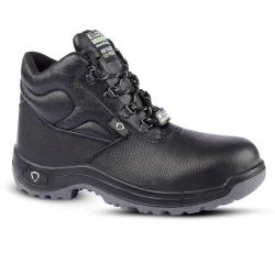 Euro Security TERMINATOR Steel Toe Black Safety Shoes with PU Sole, Size 08 UK/India
