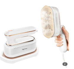 Lifelong 1250 Watt Garment Steamer for Clothes | Handheld Garment Steamer with Rest Stand for Iron | Portable & Foldable Mini Steam Press Suitable For Traveling - 90 ml Tank Capacity (LLGRMS901)