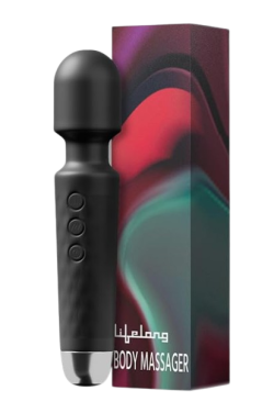 Lifelong Massager Machine for Women -Rechargeable Wireless Mini Body Massager with 20 Vibration Modes, Fast Charging, 8 Speeds and Water Resistant-Massager Machine for Full Body