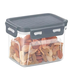 MILTON Lock It Rectangle 1.25L Transparent Food Container | Food Grade