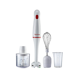 KENT Hand Blender Plus Chopper 450 W | Variable Speed Control | Turbo Switch for Fast Blending & Chopping | Hot & Cold Blending | Low Noise DC Motor | Multiple Attachments Chopper, Whisker & Jar