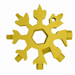 18-in-1 Snowflake Multi-Tool – Portable Bottle Opener, Screwdriver & Wrench