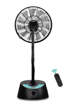 KUHL Exzel H3 Next Gen BLDC Desert Cooler with Mist & Humidifier | 18 Inches Pedestal Fan | Remote Operated | High Airflow & Low Noise | 6L/8 Hr Water Tank Capacity | Tilt Function | 450 mm