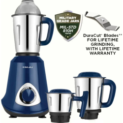 Bajaj Military Series Glamore 800W Royal Blue Mixer Grinder