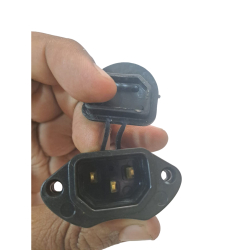 Charging Socket with Wire – Heavy Duty | 3 Pin Electric Scooty Charging Socket