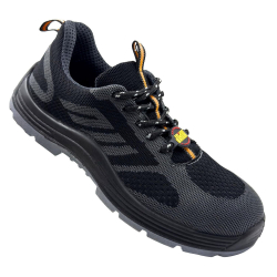 JAMA JF001 Lightweight Safety Shoe with DD-PU Sole and Steel Toe, Size 11UK/India