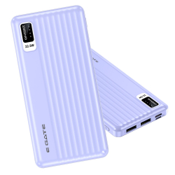 E GATE 102B Powerbank | 10000mAh | 22.5W Fast Charging | QC + PD | Dual Input Port : Type C & Micro USB | Triple Output Port : 2X USB & Type C | LED Indicator| for All iPhone & Android