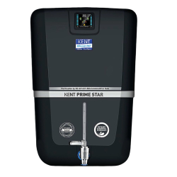 KENT GRAND STAR Water Purifier with Digital Display 9 L RO + UV + UF + TDS Control + UV in Tank Water Purifier Suitable for all - Borewell, Tanker, Municipality Water (Black)